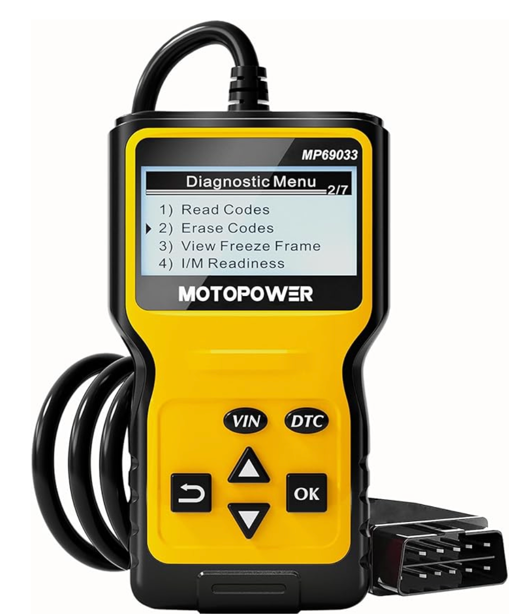 MOTOPOWER MP69033 OBD2 Scanner Universal Car Engine Fault Code Reader, CAN Diagnostic Scan Tool for All OBD II Protocol Cars