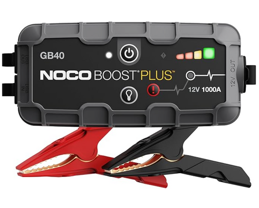NOCO Boost GB40: 1000A UltraSafe Jump Starter Power Pack – 12V Car Battery Booster, Portable Power Bank & Jump Leads - For 6.0L Petrol and 3.0L Diesel Engines
