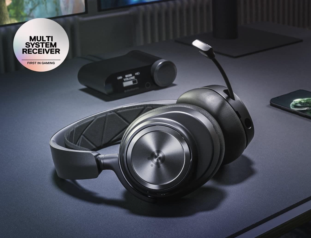 SteelSeries Arctis Nova Pro Wireless Xbox Omni-Platform Gaming Headset — Neodymium Magnetic Drivers — Active Noise Cancellation — 2 Battery System — Xbox, PC, PS5, PS4, Switch, Mobile