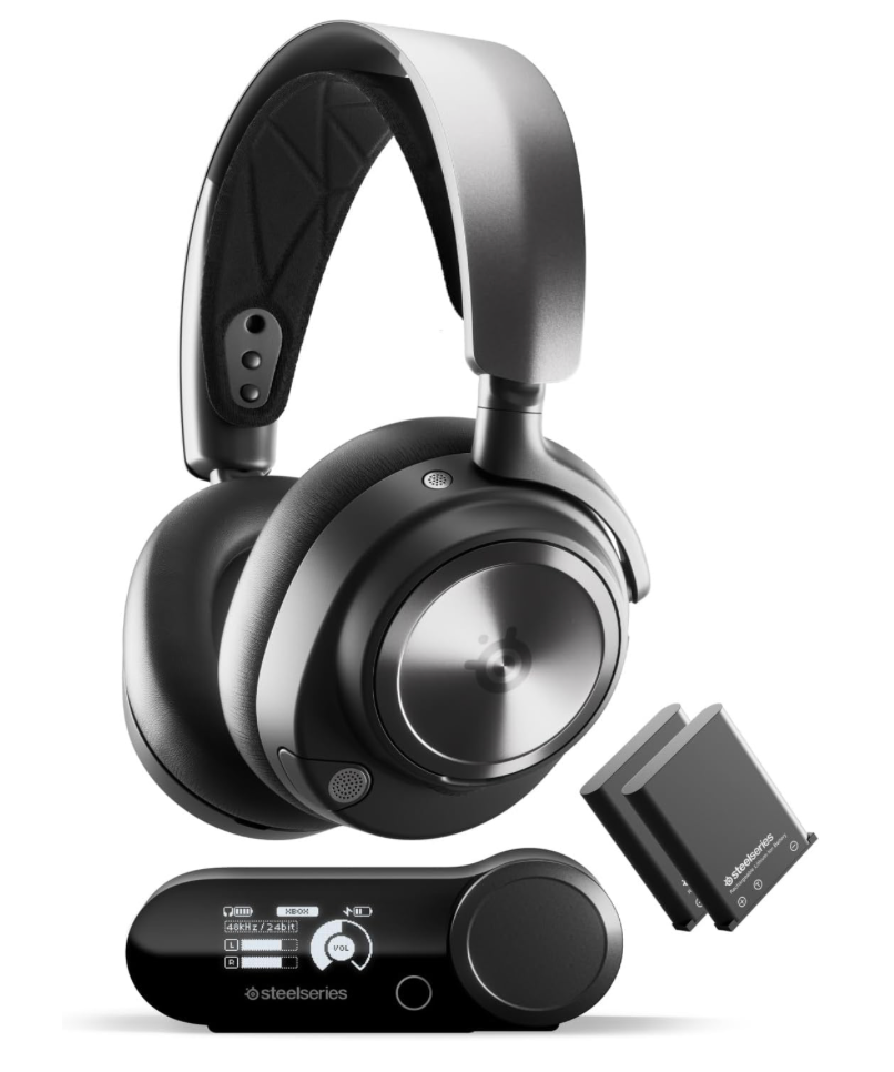 SteelSeries Arctis Nova Pro Wireless Xbox Omni-Platform Gaming Headset — Neodymium Magnetic Drivers — Active Noise Cancellation — 2 Battery System — Xbox, PC, PS5, PS4, Switch, Mobile